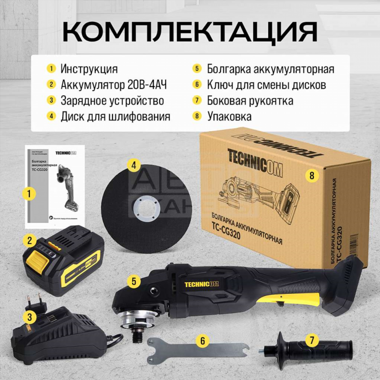 Болгарка от аккумулятора